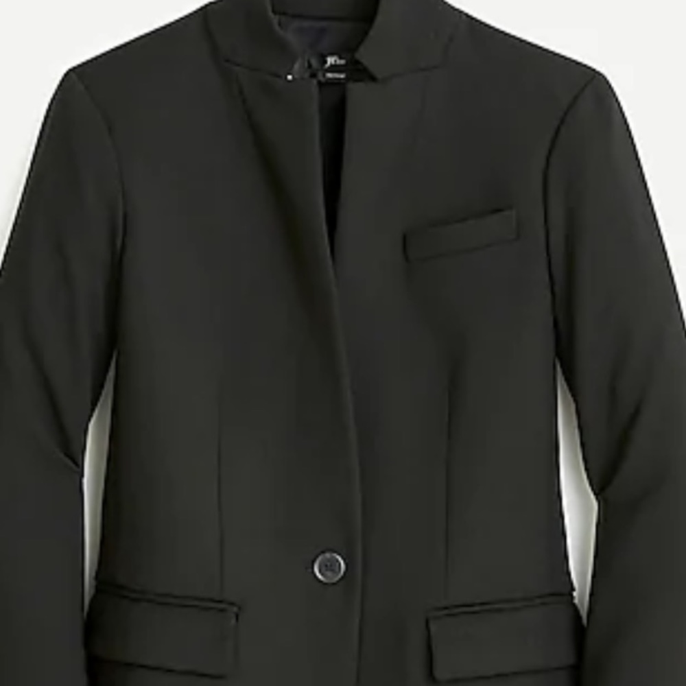 J Crew Black Regent Blazer. Size 2.
